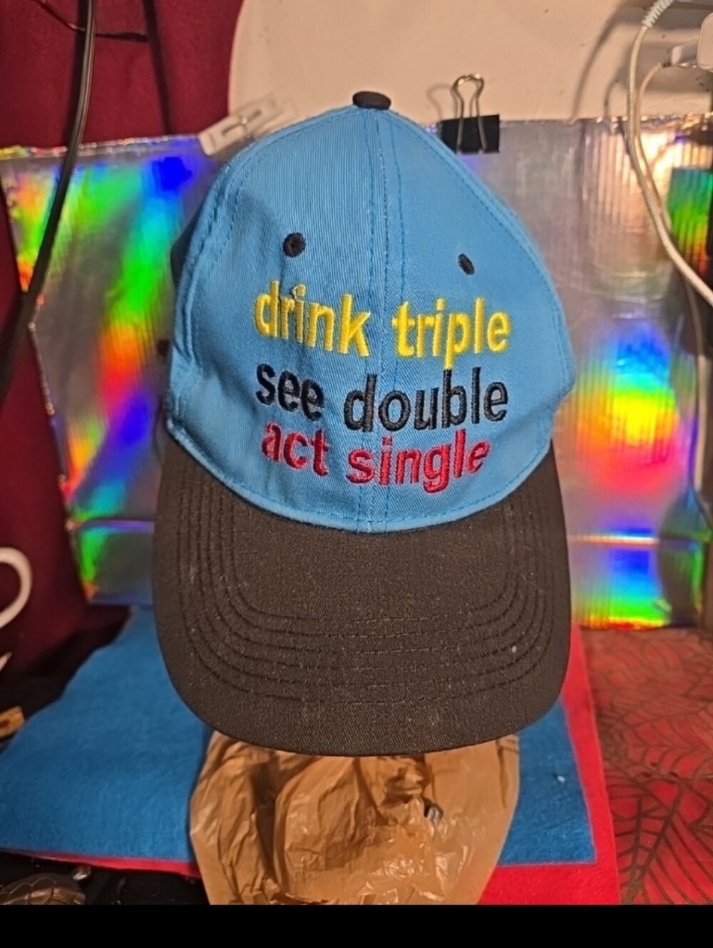 052726 Fun Drinking Hat. Multicolor.studio 19